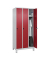 Spind Classic Plus lichtgrau, rubinrot 080010-30 S10001, 3 Schließfächer 90,0 x 50,0 x 195,0 cm